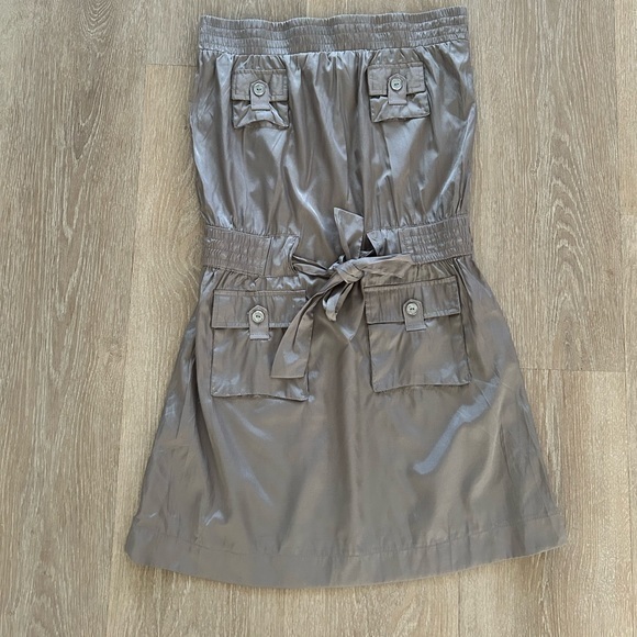 Vintage Dresses & Skirts - Vintage Y2K strapless champagne mini dress